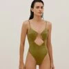 Barbara One Piece - Avocado -Vix Paula Hermanny Sales Shop BARBARA ONE PIECE FRONT