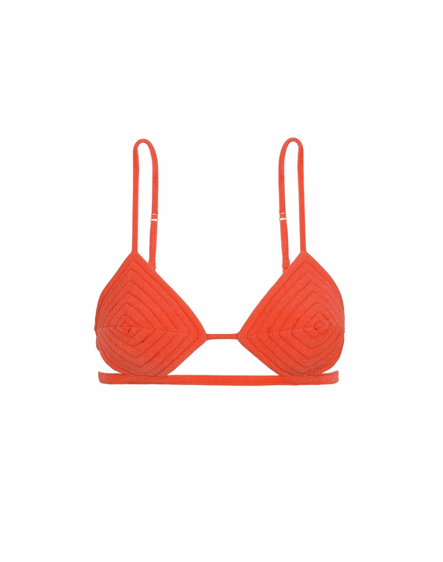 Barbara Tri Parallel Top - Tomato 3 Barbara Tri Parallel Top - Tomato