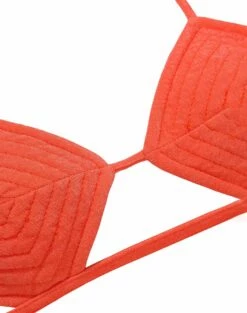 Barbara Tri Parallel Top - Tomato -Vix Paula Hermanny Sales Shop BARBARATRIPARALLELTOP FLAT 2