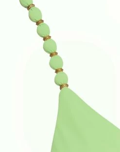 Beads Tri Parallel Top - Lime -Vix Paula Hermanny Sales Shop Beads Parallel Tri Top flat 2 1