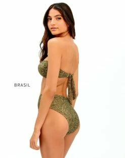 Bela Hot Pant Bottom - Ortiz Green -Vix Paula Hermanny Sales Shop BelaHotPantBottom brasil