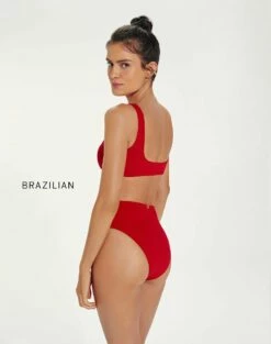 Firenze Bela Hot Pant Bottom - Red Pepper -Vix Paula Hermanny Sales Shop BelaHotPants brasil back 1