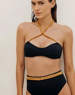 Firenze Edie Hot Pant Bottom - Black -Vix Paula Hermanny Sales Shop EDIEHOTPANTS DETAIL 1