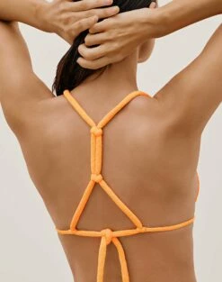 Firenze Edie T Back Top - Mandarin 13 Firenze Edie T Back Top - Mandarin -Vix Paula Hermanny Sales Shop EDIETBACKTRITOP DETAIL 1 1