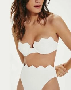 Firenze Imani Hot Pant Bottom - White 11 Firenze Imani Hot Pant Bottom - White -Vix Paula Hermanny Sales Shop IImaniHotPants detail 1