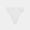 Firenze Imani Hot Pant Bottom - White -Vix Paula Hermanny Sales Shop Imani Hot Pants flat