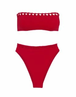 Leeza Bandeau Top - Red Pepper -Vix Paula Hermanny Sales Shop LeezaBandeauTop flat 1