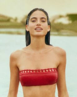 Leeza Bandeau Top - Red Pepper -Vix Paula Hermanny Sales Shop LeezaBandeauTop life