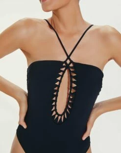 Leeza One Piece - Black 10 Leeza One Piece - Black -Vix Paula Hermanny Sales Shop LeezaOnePiece detail