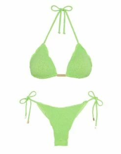 Firenze Ripple Bottom - Lime -Vix Paula Hermanny Sales Shop RippleBottom flat