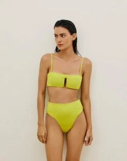 Scales Sandy Hot Pant Bottom - Wasabi 14 Scales Sandy Hot Pant Bottom - Wasabi -Vix Paula Hermanny Sales Shop SANDYHOTPANTS FRONT