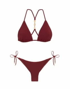 Tie Side Bottom - Cranberry 13 Tie Side Bottom - Cranberry -Vix Paula Hermanny Sales Shop TIESIDEBOTTOM FLAT 1 85ede003 99e1 4c80 80ce 40505f5c5e77