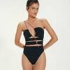 Zaila One Piece - Black -Vix Paula Hermanny Sales Shop ZailaOnePiece front