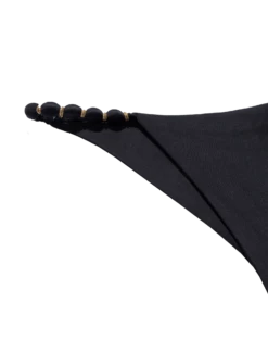 Beads Bottom - Black -Vix Paula Hermanny Sales Shop black beads btm flat detail