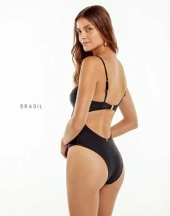Gracie One Piece - Black -Vix Paula Hermanny Sales Shop black gracie 1pc br