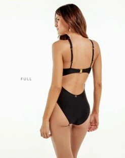Noemie One Piece - Black -Vix Paula Hermanny Sales Shop black noemie 1pc full 1
