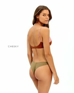 Laila Block Top - Pistachio Camel -Vix Paula Hermanny Sales Shop block luli bikini cheeky 1