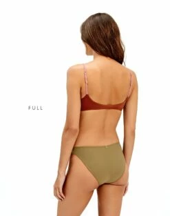 Laila Block Top - Pistachio Camel -Vix Paula Hermanny Sales Shop block luli bikini full