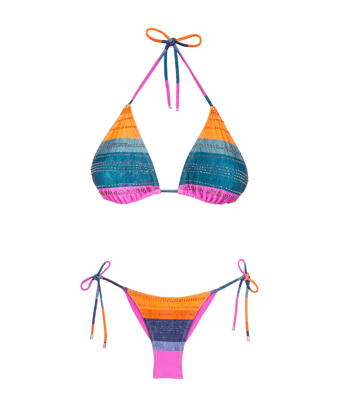 Lurex Tie Side Bottom - Royal 13 Lurex Tie Side Bottom - Royal - Image 11