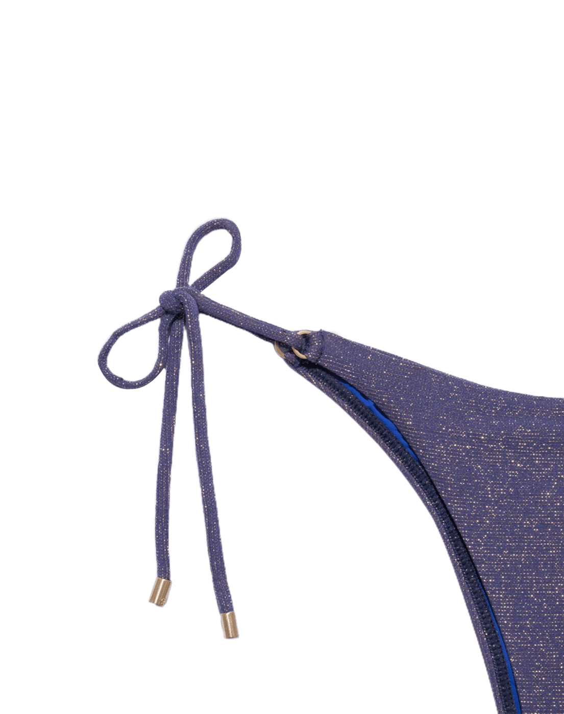 Lurex Tie Side Bottom - Royal 9 Lurex Tie Side Bottom - Royal - Image 7