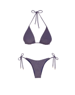 Lurex Tie Side Bottom - Royal -Vix Paula Hermanny Sales Shop royal lurex tri top flat 2 1