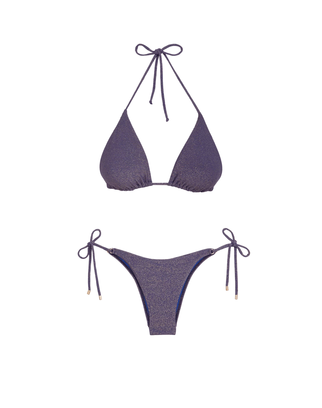 Lurex Tie Side Bottom - Royal 8 Lurex Tie Side Bottom - Royal - Image 6