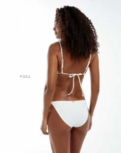 Firenze Beads Tri Parallel Top - White -Vix Paula Hermanny Sales Shop white firenze beads bikini full
