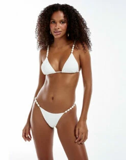 Firenze Beads Tri Parallel Top - White -Vix Paula Hermanny Sales Shop white firenze beads bikini 9d4c7358 a388 432f b48a 2566fde47c52